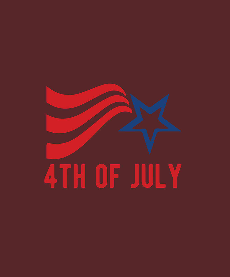 4th of July design Digital Art by Celestial Images