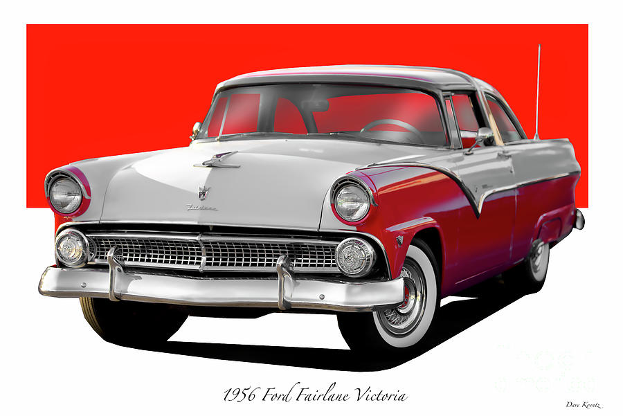 1956 Ford Fairlane Victoria #5 Photograph by Dave Koontz