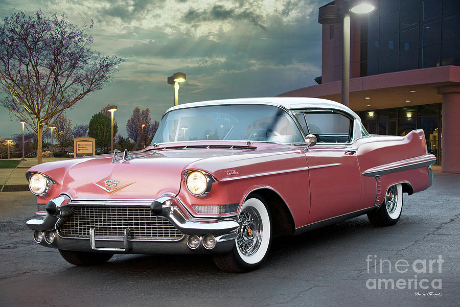 1957 Cadillac Coupe DeVille #5 Photograph by Dave Koontz