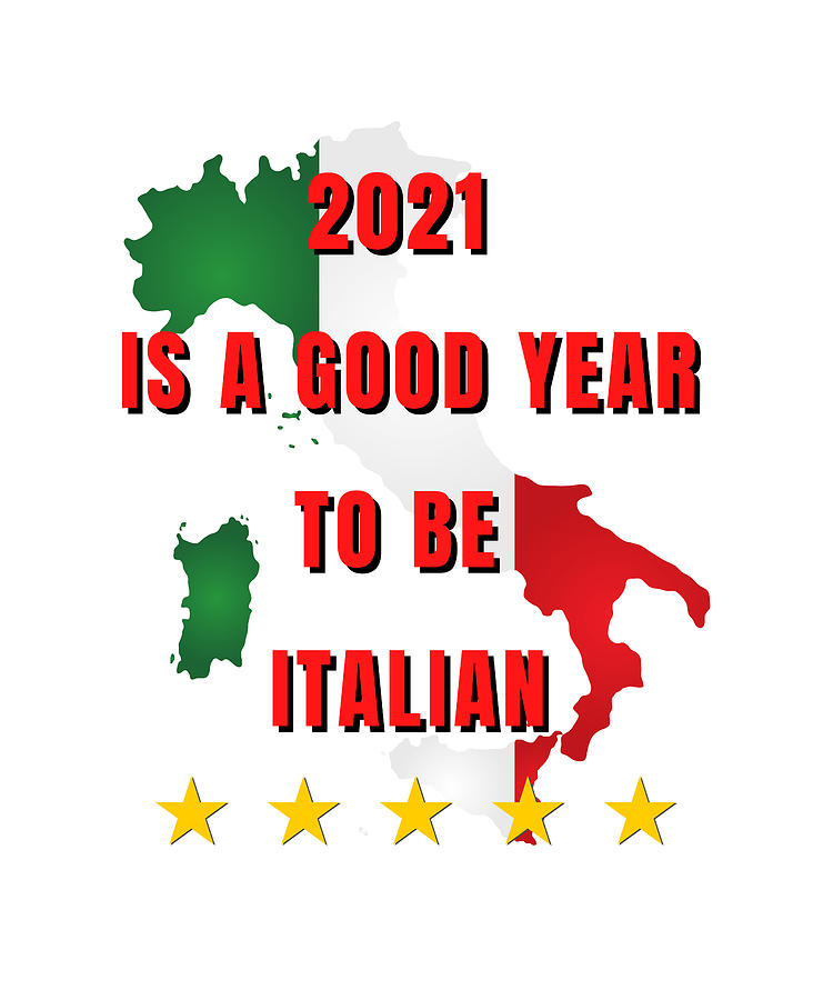 Football Digital Art - 2021 Is a good year to be Italian #5 by Noce-desings