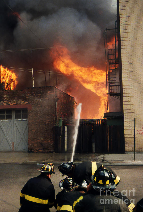 9-02-85 Passaic, NJ Labor Day Fire, Conflagration  #5 Photograph by Steven Spak