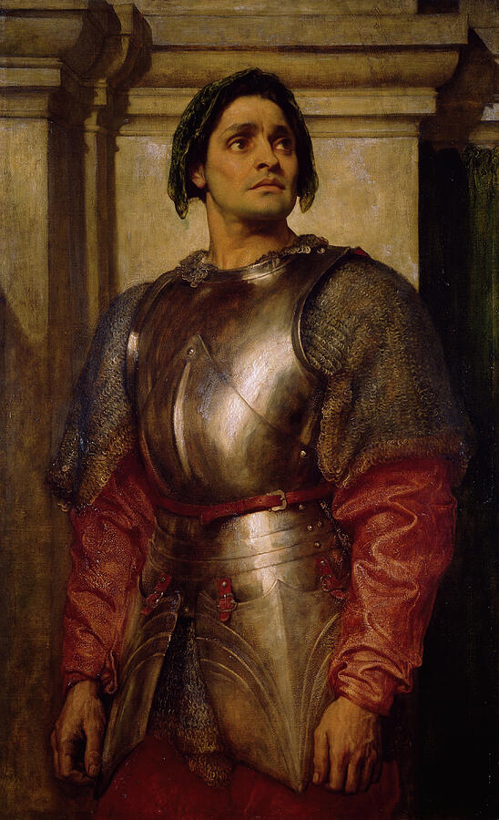 A Condottiere, from 1871-1872 Painting by Frederic Leighton