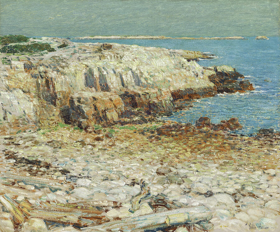 A North East Headland, from 1901 Painting by Childe Hassam