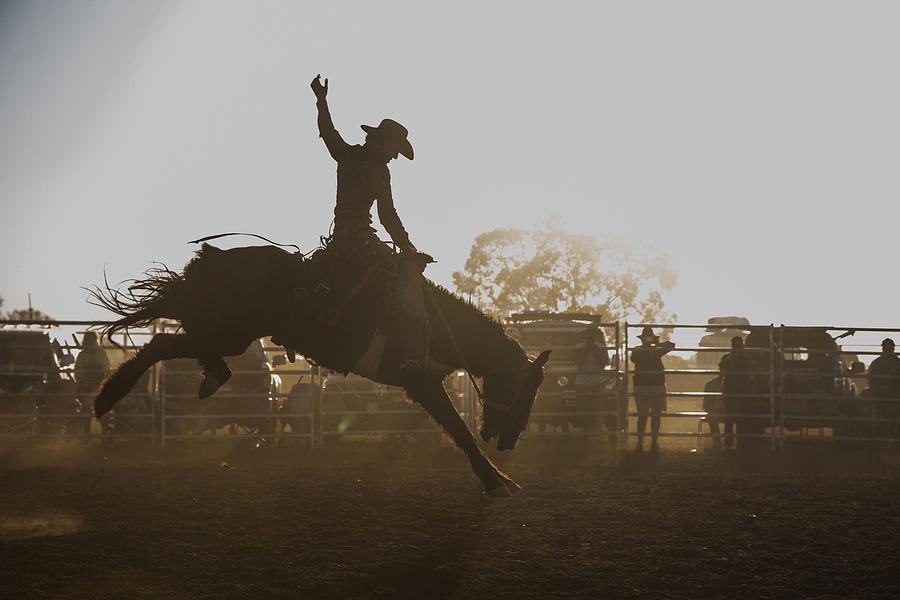 A rodeo in central Queensland, Australia. #5 Photograph by David Trood