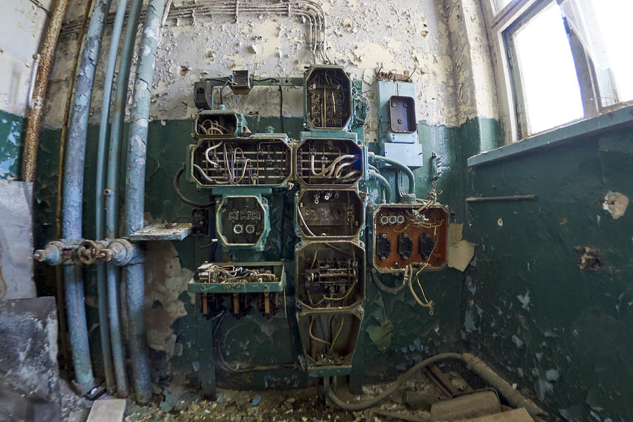 Abandoned secret soviet military base - Electrical equipment #5 Photograph by Peter Gedeon