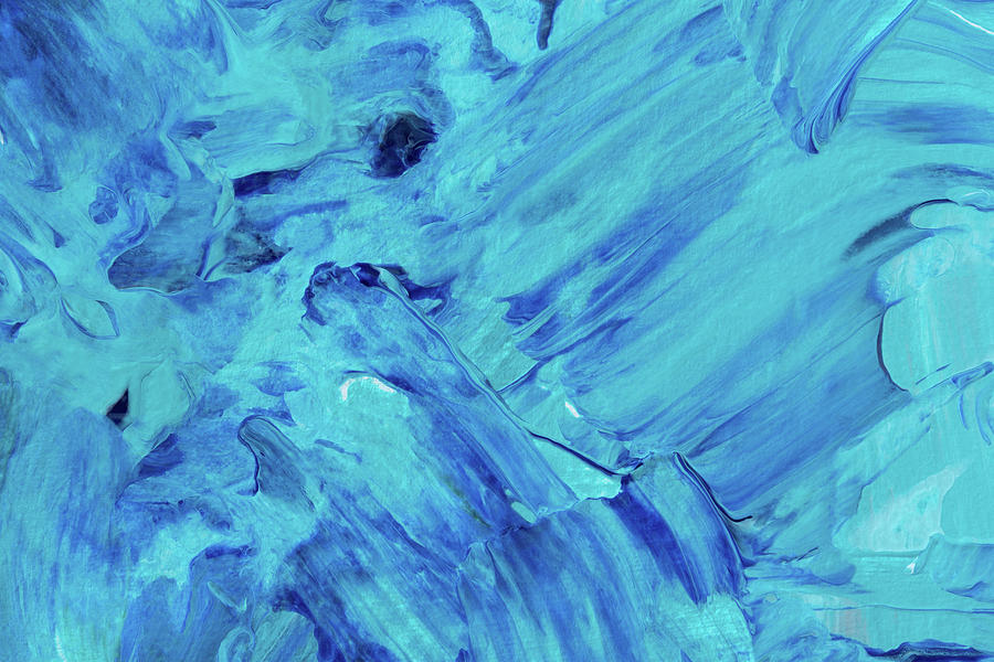 Abstract Painting Blue Background A Fragment Of An Art Painting Painting By Anna Pismenskova