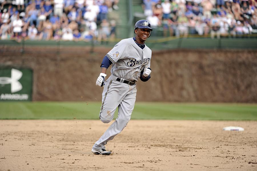 Alcides Escobar #5 Photograph by Ron Vesely