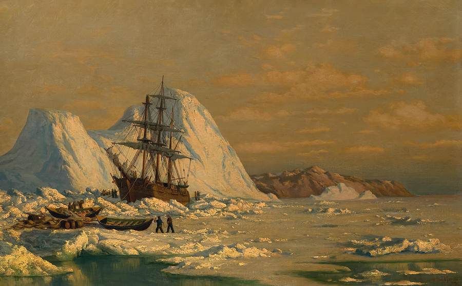 An Incident Of Whaling By William Bradford Painting