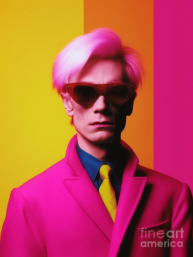 Andy  Warhol    Surreal  Cinematic  Minimalistic  By Asar Studios Painting