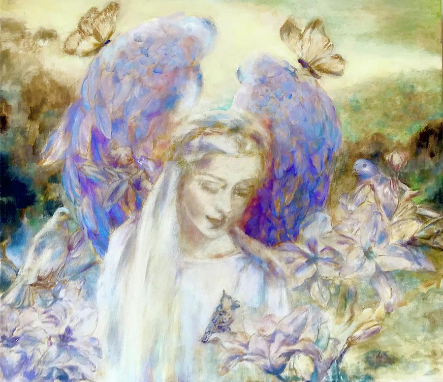 Angel in Awe #5 Painting by Marija Schwarz - Fine Art America