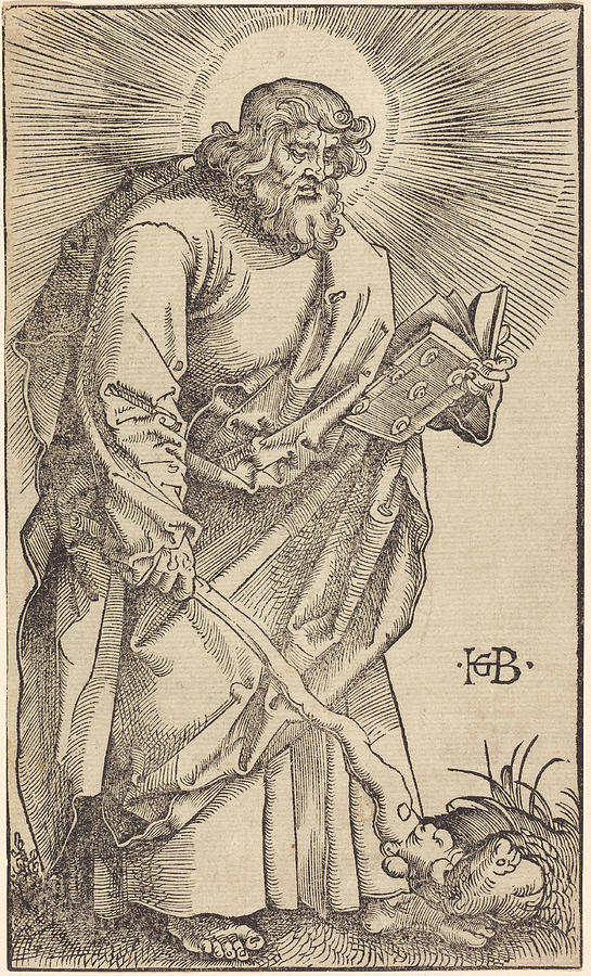 Apostle Judas Thaddeus Drawing by Hans Baldung Grien - Pixels