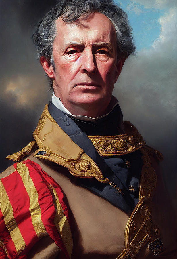 Arthur Wellesley, 1st Duke of Wellington Inspired Portrait Digital Art