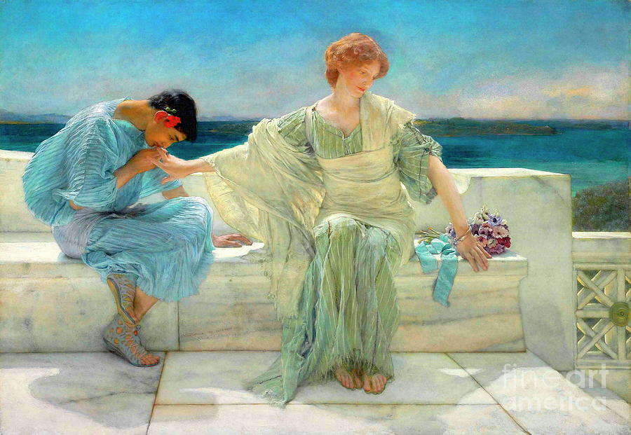 Ask me no more #5 Painting by Lawrence Alma-Tadema