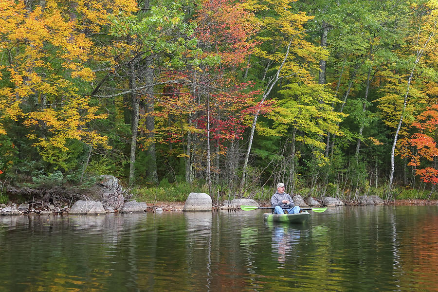 Autumn Kayaking #5 Photograph by Brook Burling