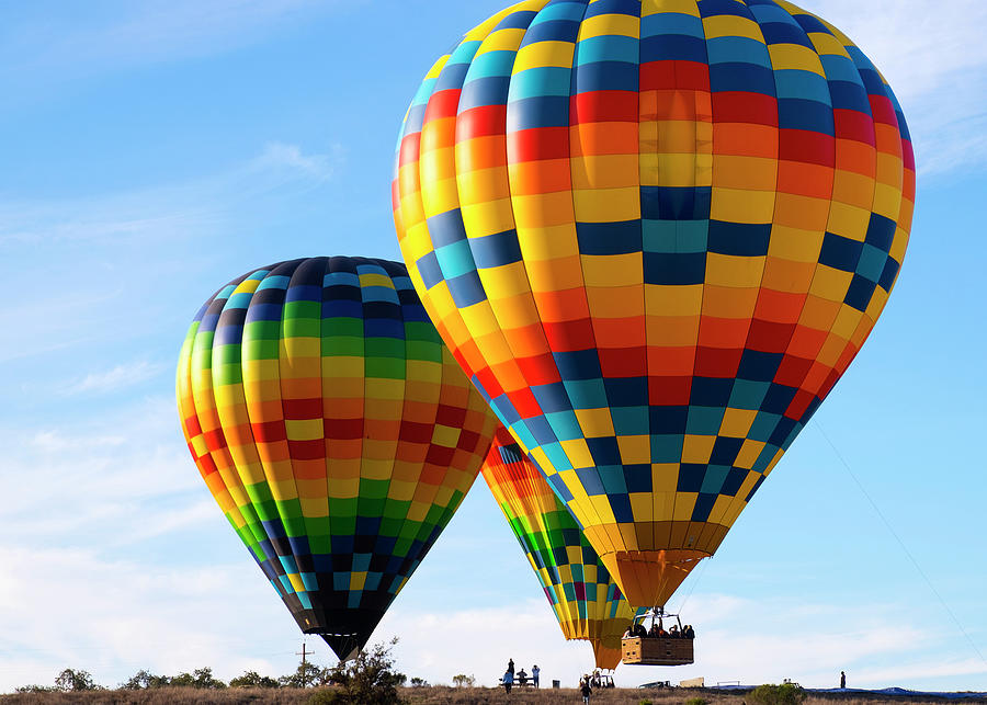 Balloons over Napa Photograph by William Dougherty