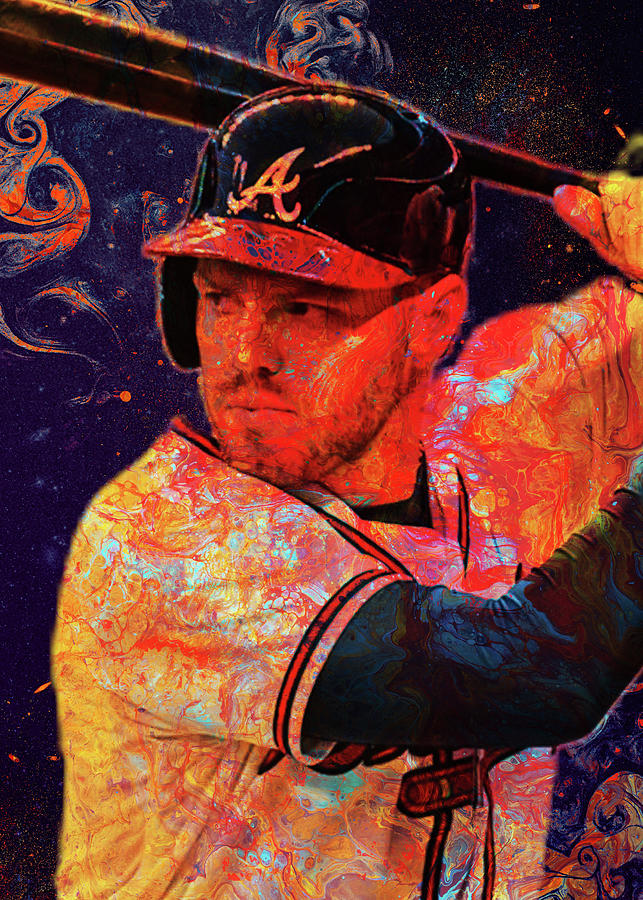 MLB Atlanta Braves Freddie Freeman Freddie Freeman Atlanta Braves Atlanta  Braves Digital Art by Wrenn Huber - Fine Art America