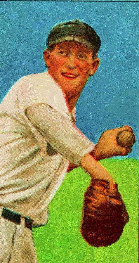 Baseball Game Cards of Sweet Caporal Hal Chase Oil Painting #5 Painting ...