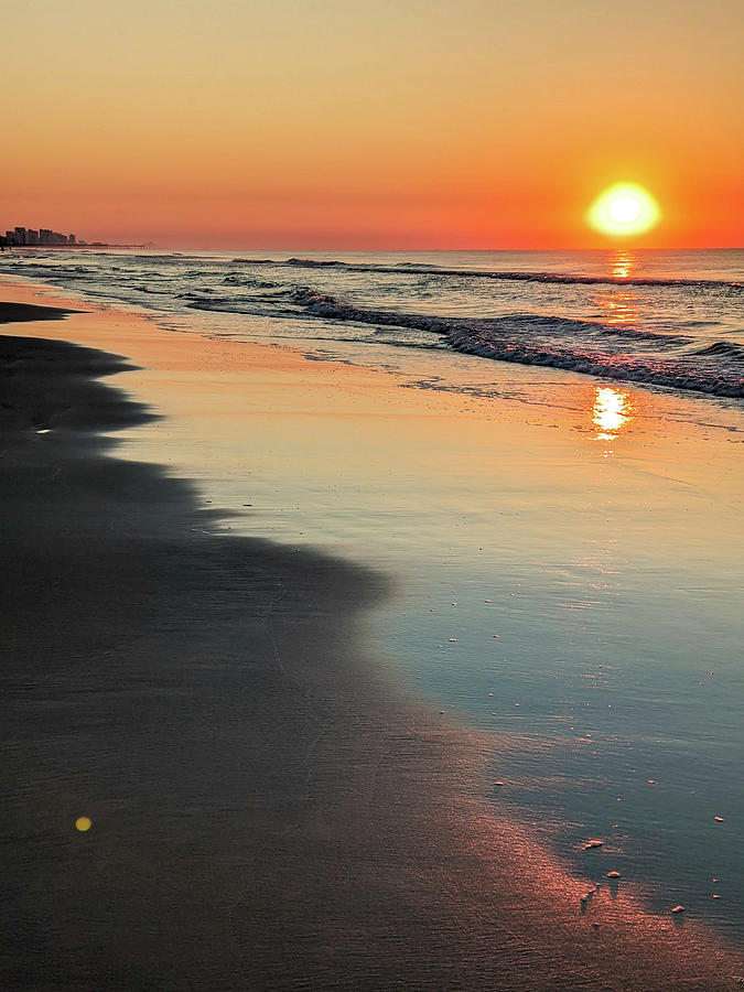 Beautiful Sunrise At Myrtle Beach In South Carolina Atlantic Oce #5 Photograph by Alex Grichenko