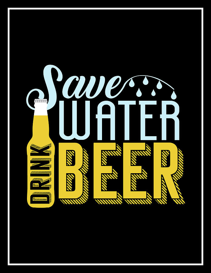 Beer, Typography, Poster Digital Art by Angelo Fernandes - Fine Art America