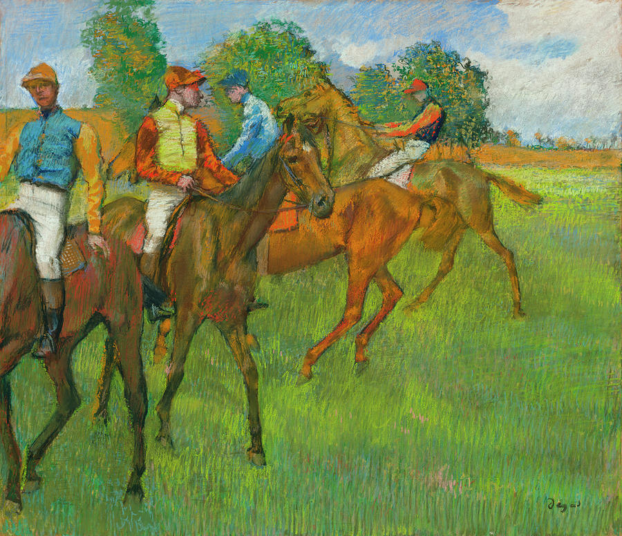Before The Race By Edgar Degas Painting
