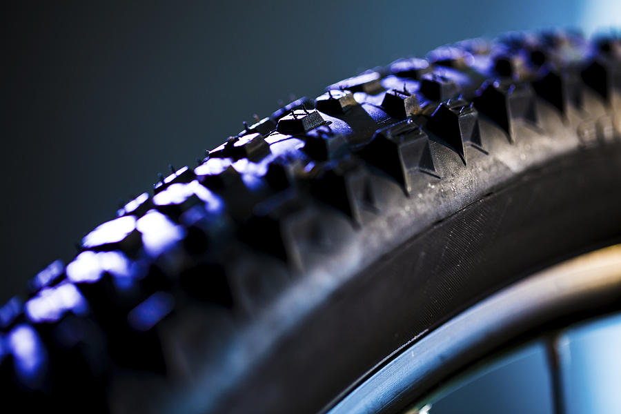 Bicycle tyre #5 Photograph by Wladimir Bulgar/science Photo Library