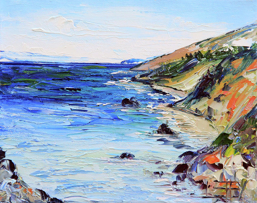 Big Sur and Monterey California Seascape Painting by Lisa Elley | Pixels