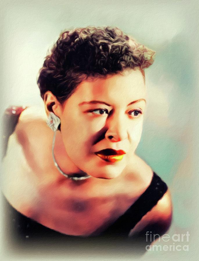 Music Painting - Billie Holiday, Music Legend #5 by Esoterica Art Agency