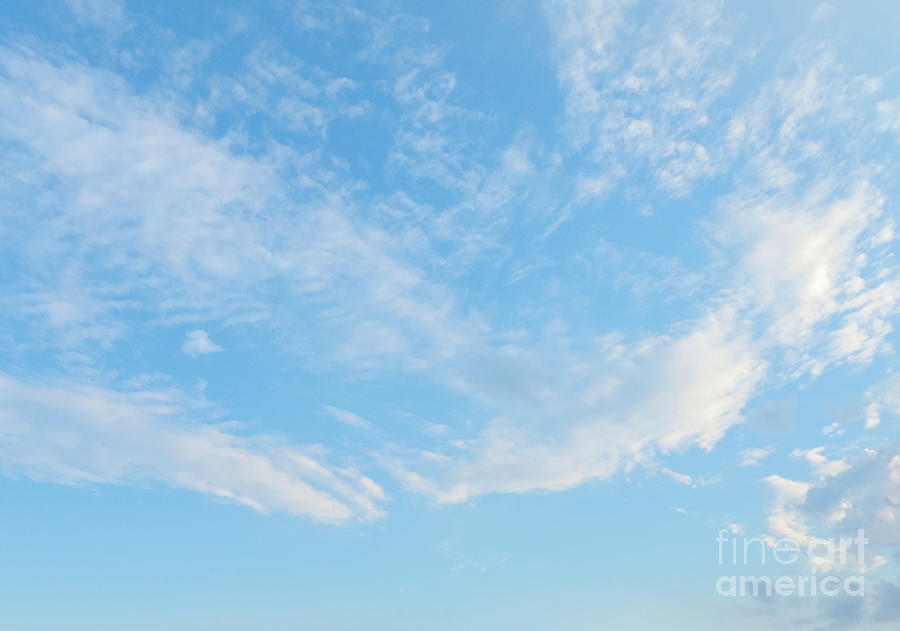 Blue Sky Background #5 Photograph by Benny Marty