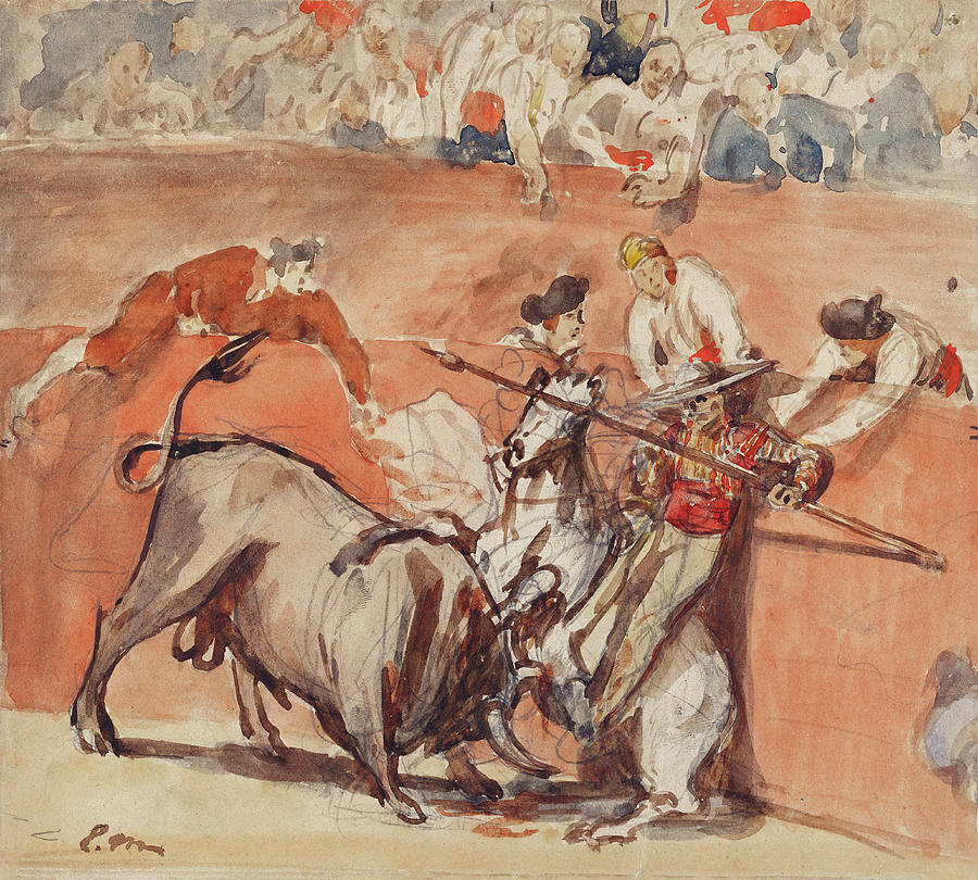 Edouard Manet Painting - Bullfight #5 by Art Dozen