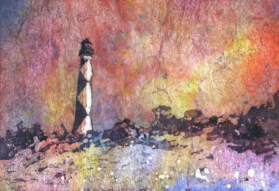 Cape Lookout Lighthouse #5 Painting by Ryan Fox