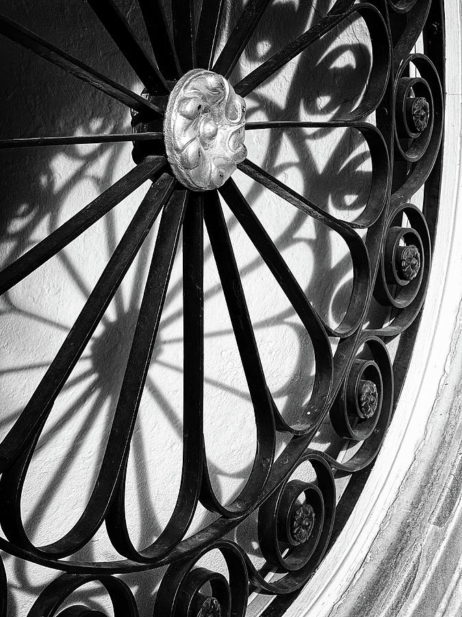 Charleston Wrought Iron Garden Gate in Detail, South Carolina #5 Photograph by Dawna Moore Photography