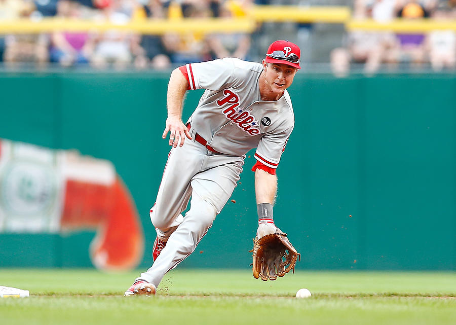 Chase Utley #5 Photograph by Jared Wickerham