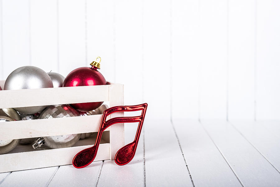 Christmas decoration over white background - selective focus, copy space #5 Photograph by DiyanaDimitrova