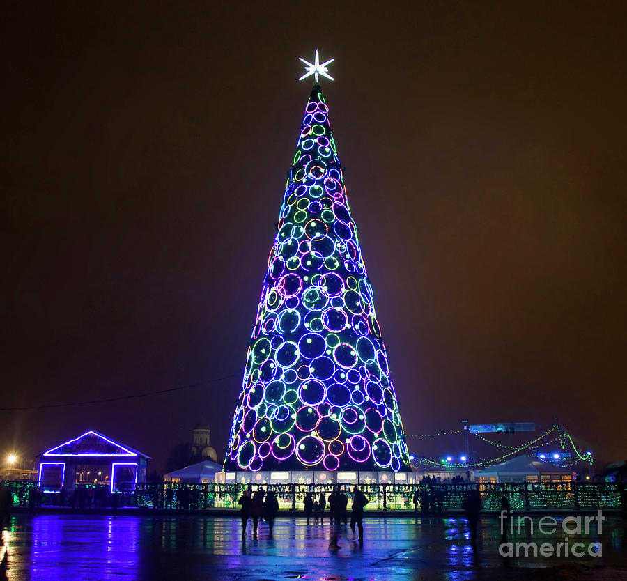 Christmas tree, Moscow #5 Photograph by Irina Afonskaya