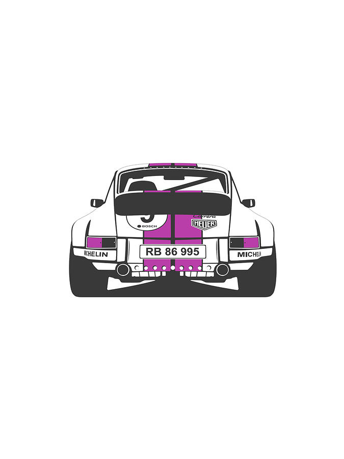Classic Porsche 911 Race Car #5 Digital Art by Thespeedart