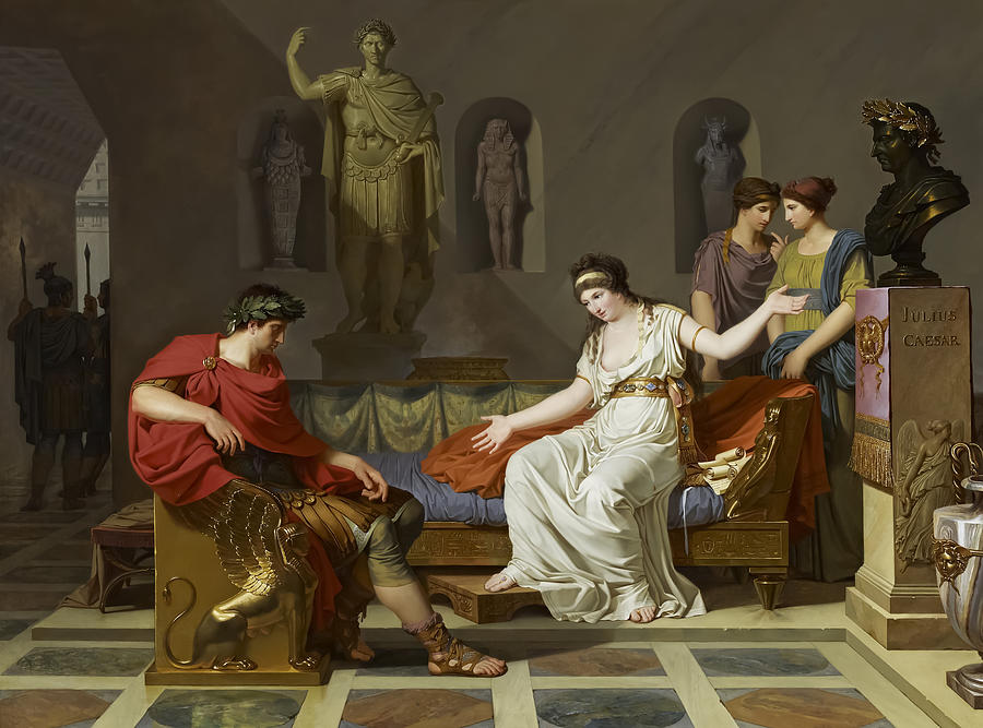 Queen Painting - Cleopatra and Octavian by Louis Gauffier by Mango Art