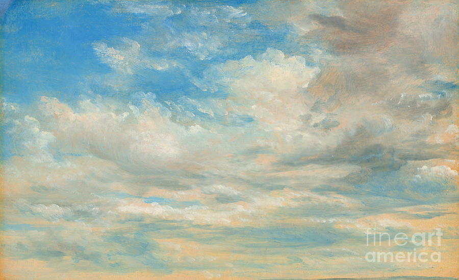 Clouds #5 Painting by John Constable