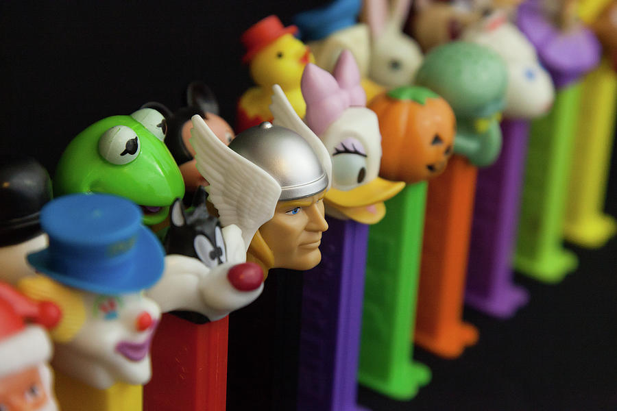 Candy Photograph - Colorful Vintage Pez Dispensers #5 by Erin Cadigan