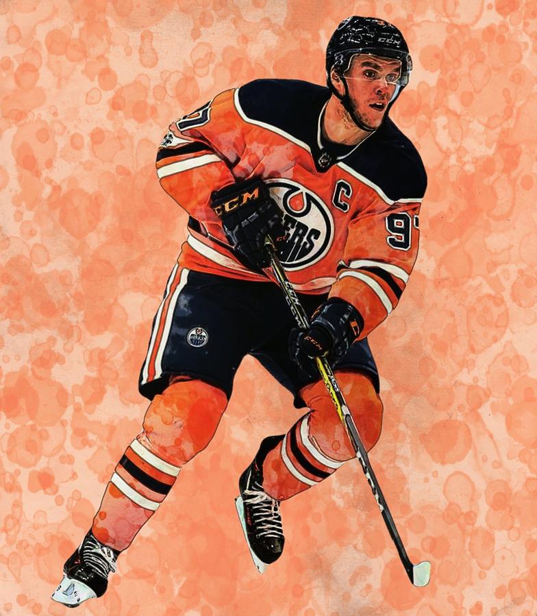 Connor McDavid Edmonton Oilers Digital Art by Bob Smerecki - Fine Art ...