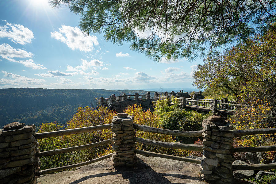 Coopers Rock state park overlook over the Cheat River in West Vi #16 Photograph by Steven Heap