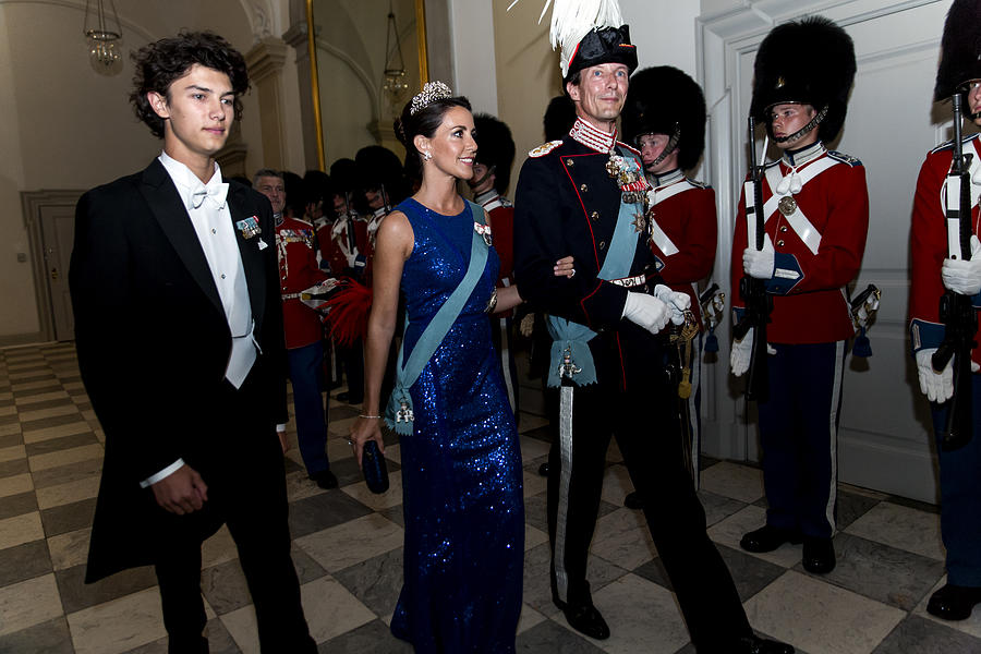 Crown Prince Frederik of Denmark Holds Gala Banquet At Christiansborg Palace #5 Photograph by Ole Jensen