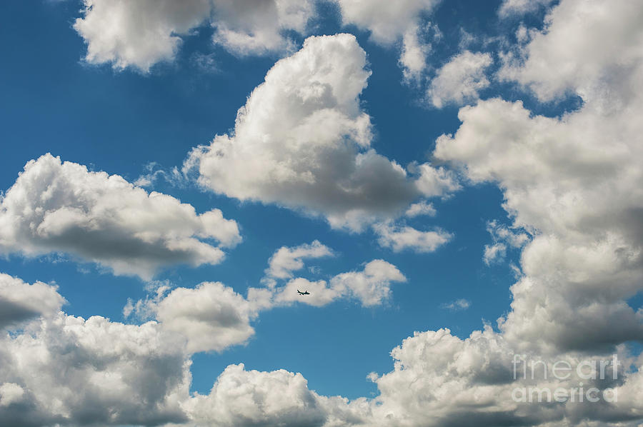Cumulus Clouds In Blue Sky Photograph