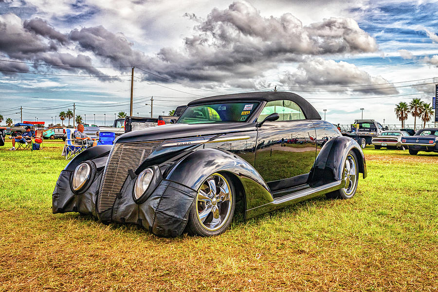 Customized 1937 Ford Deluxe Convertible Photograph