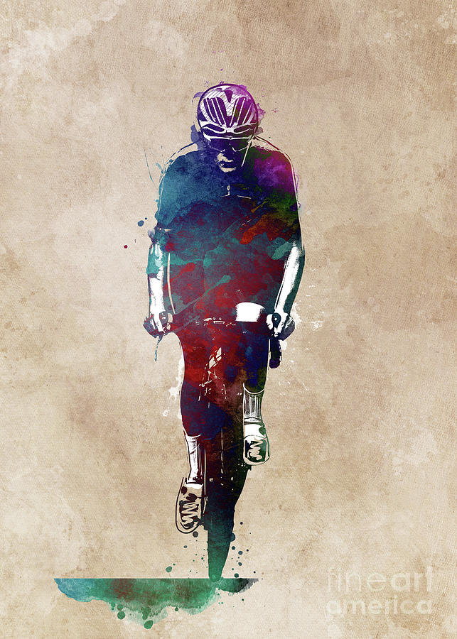 Cycling Bike sport art #cycling #sport #5 Digital Art by Justyna Jaszke JBJart