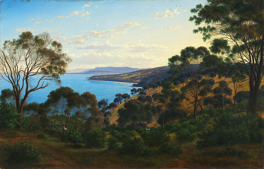 Dandenong Ranges from Beleura #6 Painting by Eugene von Guerard