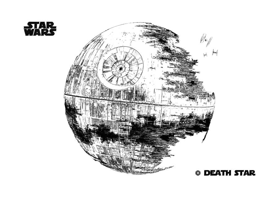 death star illustration vector download