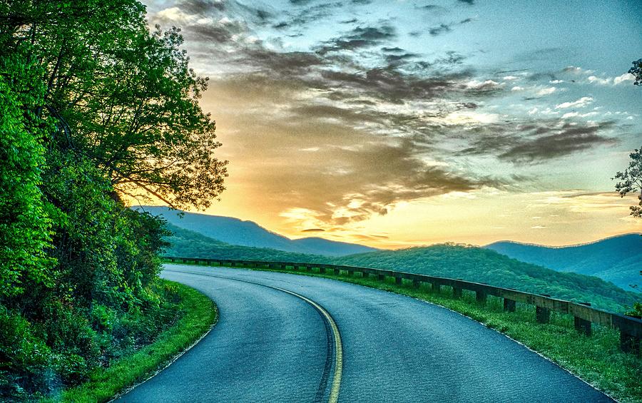 Driving On Blue Ridge Parkway In Spring #5 Photograph by Alex Grichenko