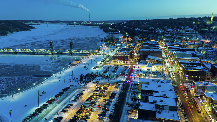 Drone Aerial Pictures Over Stillwater Minnesota 2022 Twinkle Par Photograph By Greg Schulz 8725