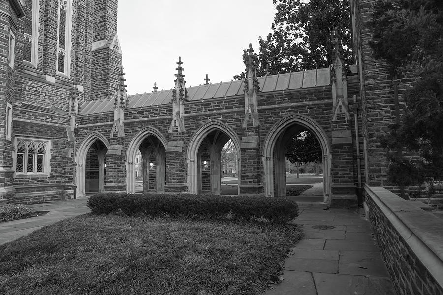 Duke University Chapel in black and white #5 Photograph by Eldon McGraw