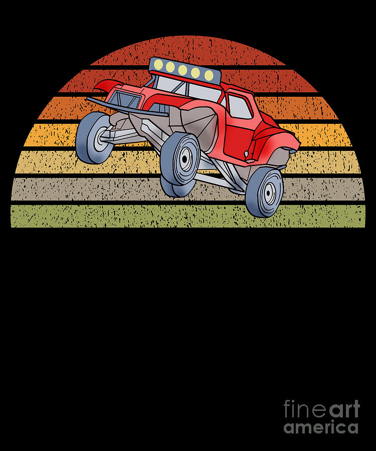 Dune Buggy Graphic Beach Retro RC Car Truck Gift Digital Art by Lukas ...